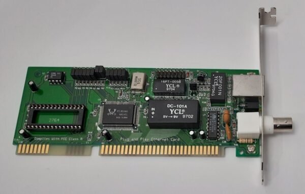 Longshine LCS-8634PTB ISA Netzwerkkarte (RTL8019AS, BNC, RJ45, retro, 1997) - Image 2
