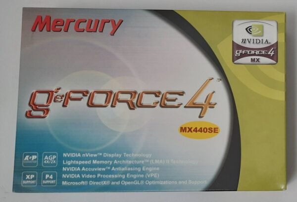 Mercury KOB N884LTM AGP Grafikkarte (GeForce4 MX440SE, 64MB, retro,  NOS, 2002)