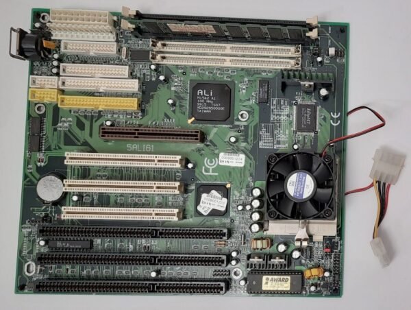 Acorp 5ALI61 Super Sockel 7 ISA AGP retro Mainboard + AMD K6-2 500MHz + 128MB