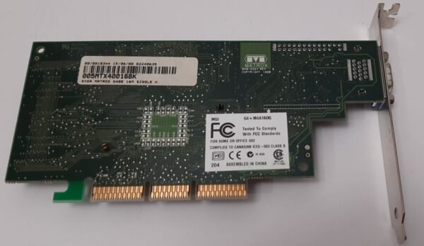 Matrox Millennium G400 AGP Grafikkarte (G4+M4A16DG, 16MB, retro, 1999) - Image 4