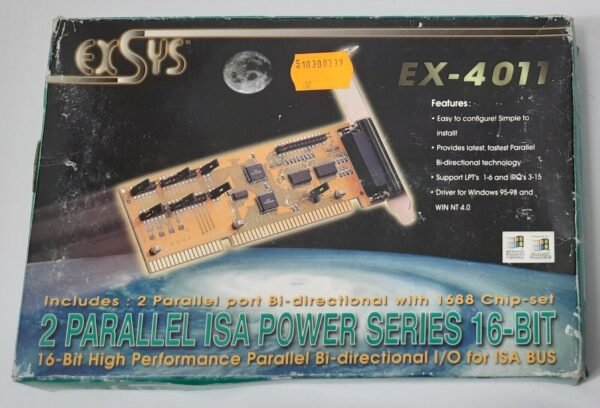 ExSys EX-4011 ISA Parallel Controller (LPT, retro, NOS, OVP, 1999)