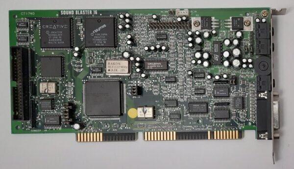 Creative Sound Blaster 16 ASP ISA Soundkarte (CT1740, DSP 4.04, retro, 1992)