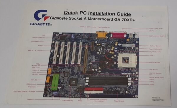 Gigabyte GA-7DXR+ Sockel A AGP pro Mainboard (retro, OVP) - Image 5