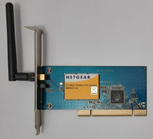 Netgear WG311TV3 Wireless PCI Adapter (Netzwerkkarte, LAN, blau, retro, 2005)
