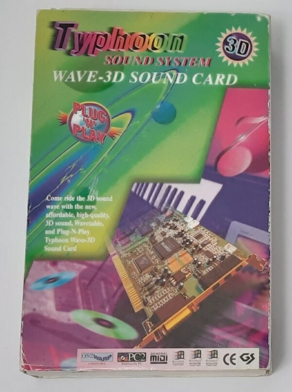 Typhoon Sound System Wave-3D ISA Soundkarte (Opti 82C925, retro, 1993, OVP)