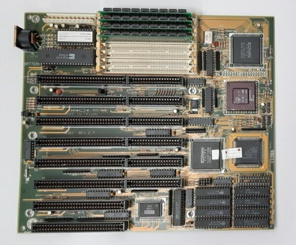 PCChips M321 386 ISA retro Mainboard + 80386DX 40MHz + 4C87DLC + 16MB RAM + 256K
