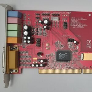 Typhoon Acoustic 6 PCI Soundkarte (CMI8738/PCI-6ch-MX, rot, retro, 2003)