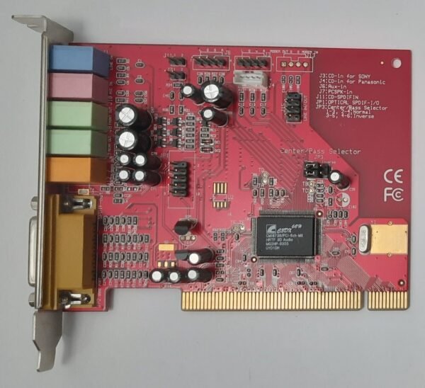 Typhoon Acoustic 6 PCI Soundkarte (CMI8738/PCI-6ch-MX, rot, retro, 2003)