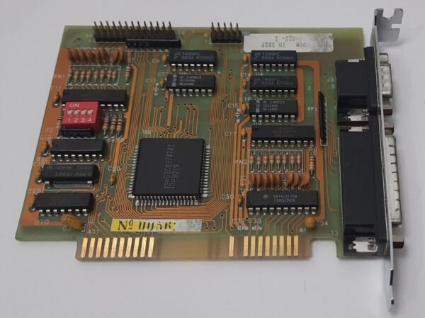 Wisdom IO 2S2P 8-bit ISA Multi-I/O Controller (LPT, COM, retro, 1990) - Image 2