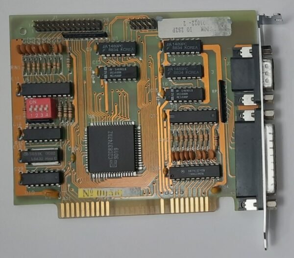 8888 8-bit ISA Multi-I/O Controller (LPT, COM, retro, 1989)