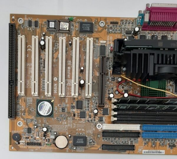 MSI BX Master Slot 1 ISA AGP retro Mainboard + Pentium III 600MHz + 256MB RAM - Image 2