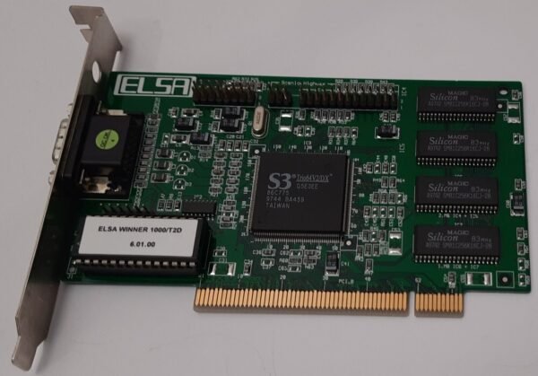 ELSA Winner 1000/T2D PCI Grafikkarte (S3 Trio64V2/DX, 86C775, 2MB, retro, 1997) - Image 2