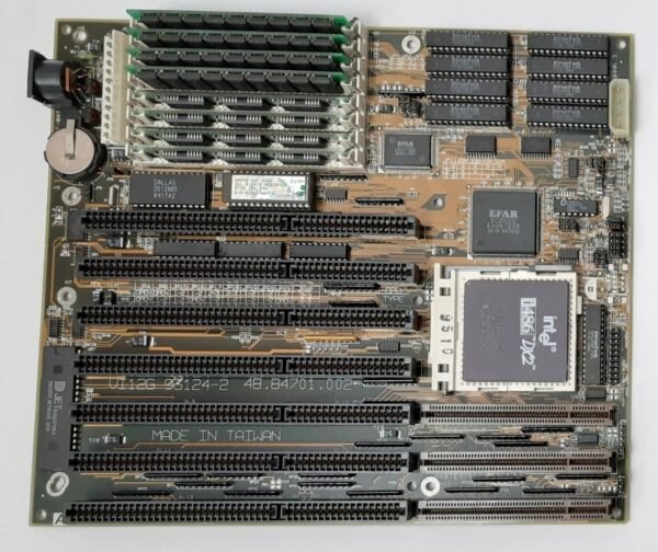 AOpen VI12G VLB ISA retro 486 Mainboard + Intel 80486DX2 50MHz + 8MB RAM