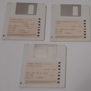 Borland Turbo Pascal 6.0 Disketten (deutsch, retro)