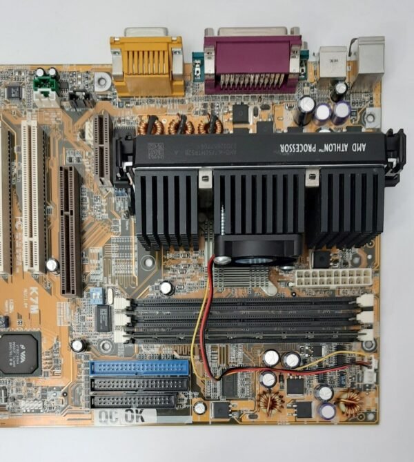 ASUS K7M Slot A ISA AGP retro Mainboard + AMD Athlon 750MHz + 256MB SD-RAM - Image 3