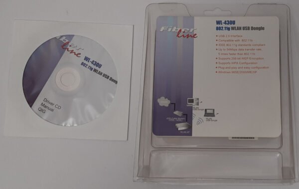 FiberLine WL-430U 802.11g WLAN /Wifi USB Dongle (retro) - Image 2
