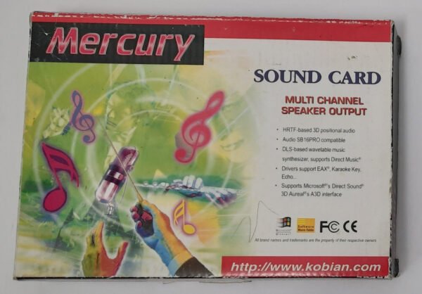 Kobian Mercury 5.1 PCI Soundkarte (KOB C884-E, CMI8738, 2003, retro, OVP)