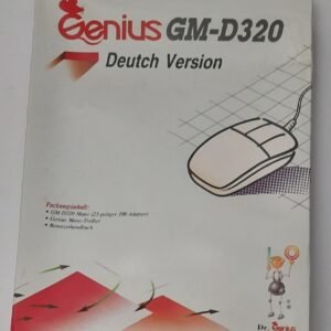 Genius GM-D320 Mouse (serielle Maus, RS232, retro, XT/AT, OVP, NOS)