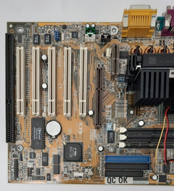 ASUS K7M Slot A ISA AGP retro Mainboard + AMD Athlon 750MHz + 256MB SD-RAM - Image 2