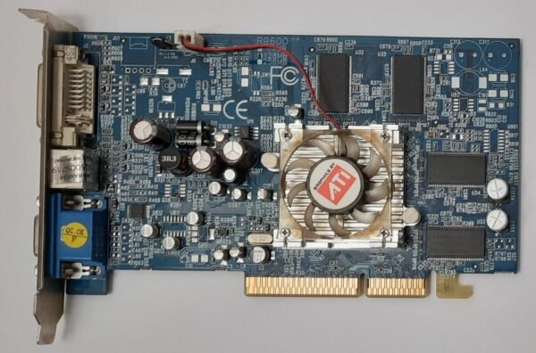 96PRO AGP Grafikkarte (ATI Radeon 9600 Pro, 128MB, retro, 2004)