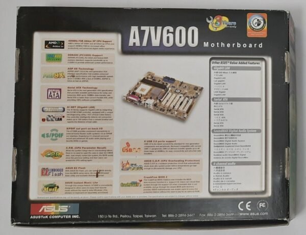 ASUS A7V600 Sockel A AGP retro Mainboard + Athlon XP2500+ + 512MB RAM + OVP - Image 8