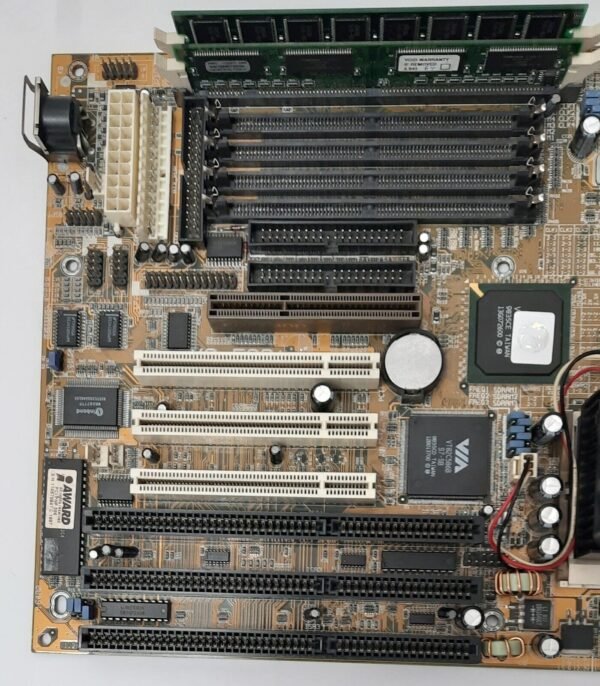 FIC VA-503+ Super Sockel 7 ISA AGP retro Mainboard + AMD K6-2 300MHz + 96MB RAM - Image 2