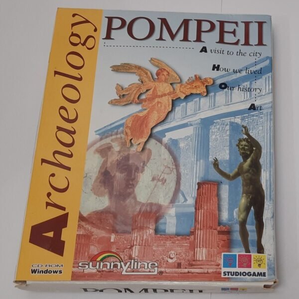 SunnyLine Studiogame Archeology Pompeii CD-ROM (boxed, OVP, NOS, Windows 3.1)