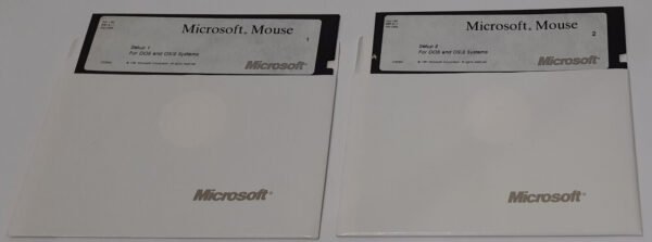 Microsoft Mouse for DOS and OS/2 Systems Treiber Disketten 5.25" (retro, 1987)