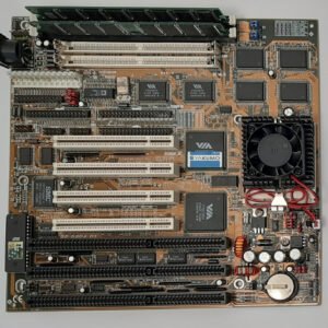 PCPartner VIB804DSE Sockel 7 ISA Mainboard + Intel Pentium MMX 233MHz + 64MB RAM