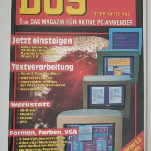 DOS International 1/90 Das Magazin für aktive PC-Anwender (1990, retro)