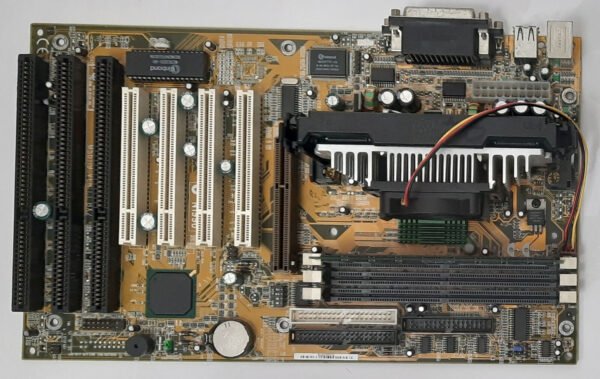 MSI MS-6119 Slot 1 ISA retro Mainboard + Intel Pentium II 350MHz + 128MB SD-RAM
