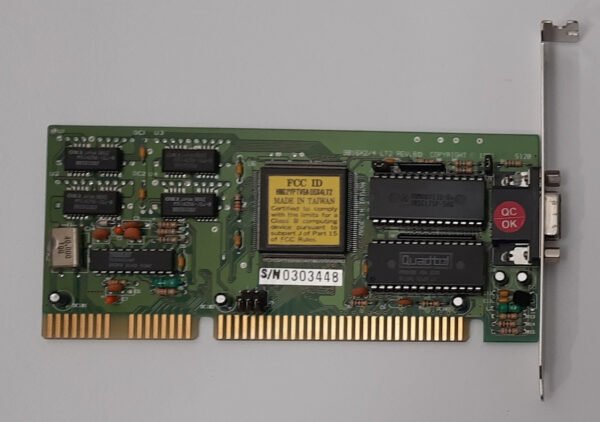 Trident 9016X2/4 LT2 REV. BD ISA Grafikkarte (TVGA9000B, 512KB, retro, 1992)