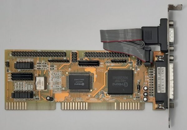HLC 2100W ISA Multi-I/O IDE Floppy Controller (Winbond, retro, 1994)