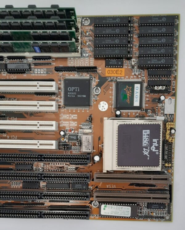 SOYO SY-030E2 VIP VLB ISA PCI 486 retro Mainboard + Intel 80486DX 33MHz + 16MB - Image 3