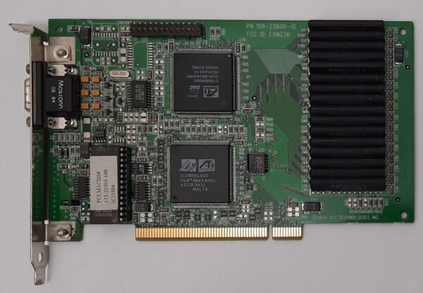 ATI Winturbo PCI Grafikkarte (ATI Mach64GX, 2MB ZIP-RAM, EXM236, retro, 1994)