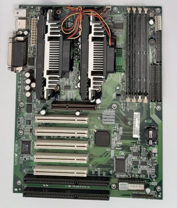 Supermicro P6DBE Dual Slot 1 ISA retro Mainboard + 2x Pentium III 550MHz + 256MB