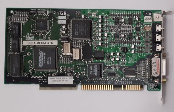 SPEA MEDIA XTC ISA Soundkarte (Ensoniq, LF7SS2016, Wavetable, retro, 1996)