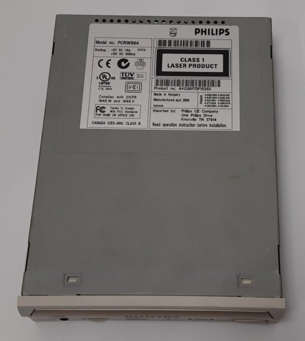 Philips CDRW800 IDE CD-Brenner (PCRW804, 8x/4x/32x, retro, 2000) - Image 2