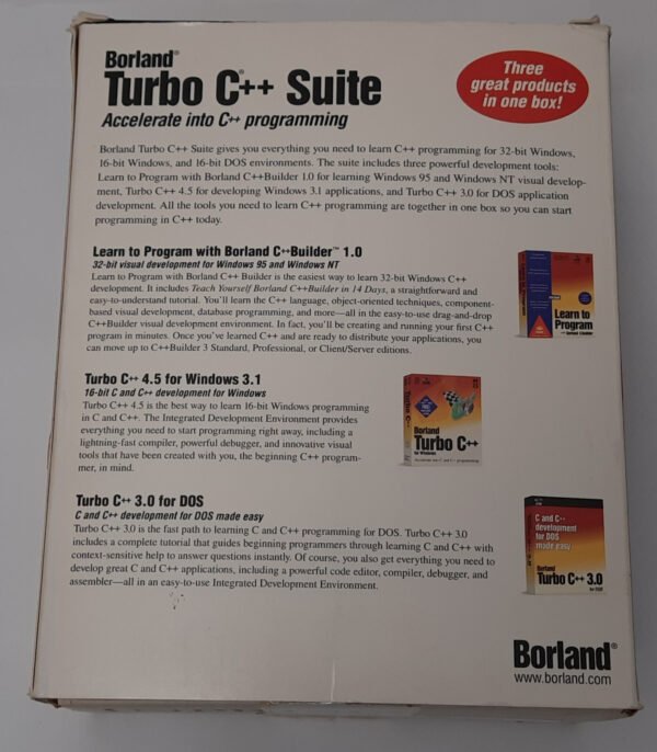 Borland Turbo C++ Suite (CD-ROM, 3.5" Disketten, DOS, retro, OVP, boxed, 1998) - Image 11
