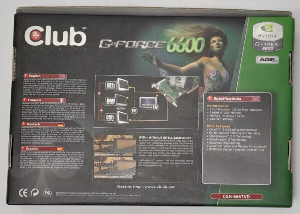 Club3D GeForce 6600 AGP Grafikkarte (nvidia, 256MB, retro, 2005, OVP) - Image 7