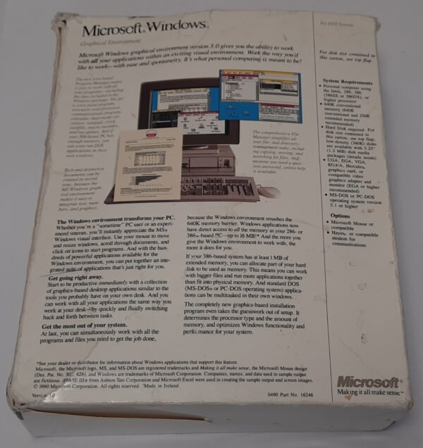 Microsoft Windows 3.0 (3.5" Disketten, retro, OVP, boxed, 1991) - Image 9