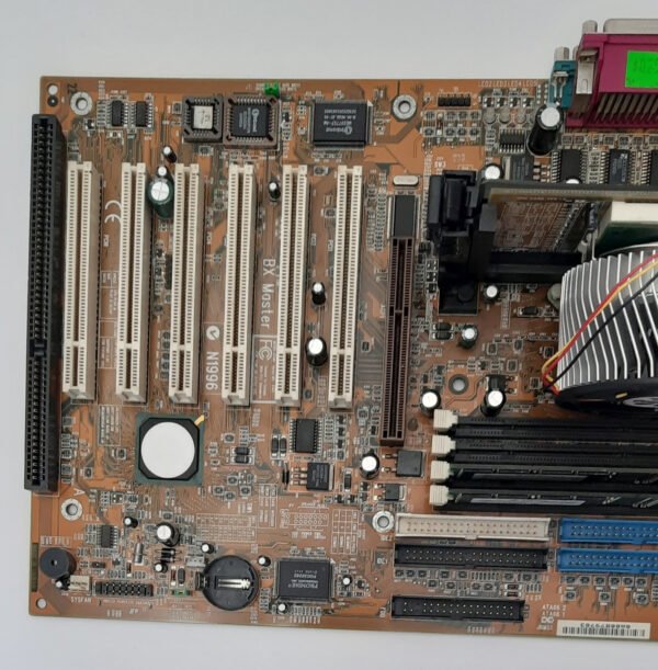 MSI BX Master Slot 1 ISA AGP retro Mainboard + Intel Celeron 1100MHz + 256MB RAM - Image 2