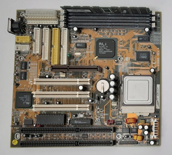 SuperPower SP-A586B Super Sockel 7 ISA AGP retro Mainboard + K6-2 350MHz + 128MB