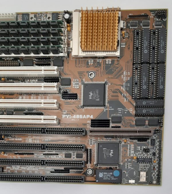 ASUS PVI-486AP4 VIP VLB ISA PCI 486 retro Mainboard + Intel 486DX2 66MHz + 16MB - Image 3