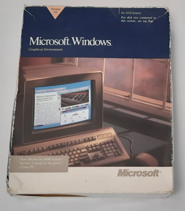 Microsoft Windows 3.0 (3.5" Disketten, retro, OVP, boxed, 1991)