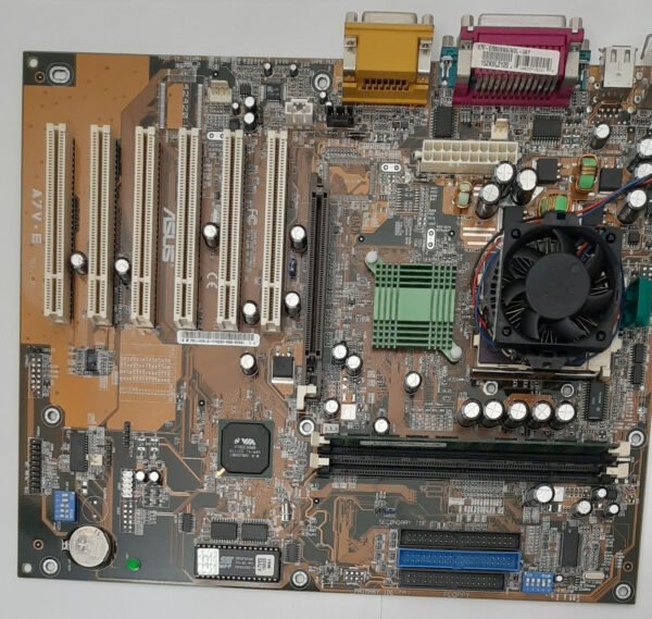 ASUS A7V-E Sockel A AGP retro Mainboard + AMD Athlon 900MHz + 256MB SD-RAM - Image 2