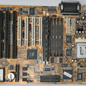 FIC PA-2010+ ISA AT/ATX retro Sockel 7 Mainboard + AMD K6 166MHz + 32MB EDO-RAM