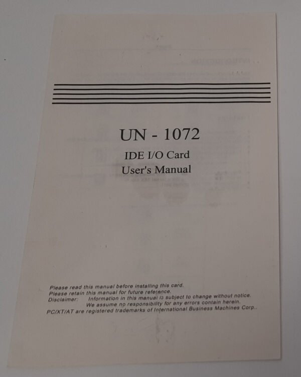 Winbond W83757S ISA Multi-I/O IDE Floppy Controller (UN1072, retro, OVP, 1992) - Image 6
