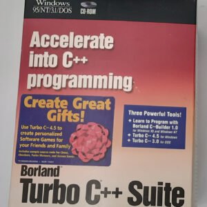 Borland Turbo C++ Suite (CD-ROM, 3.5" Disketten, DOS, retro, OVP, boxed, 1998)