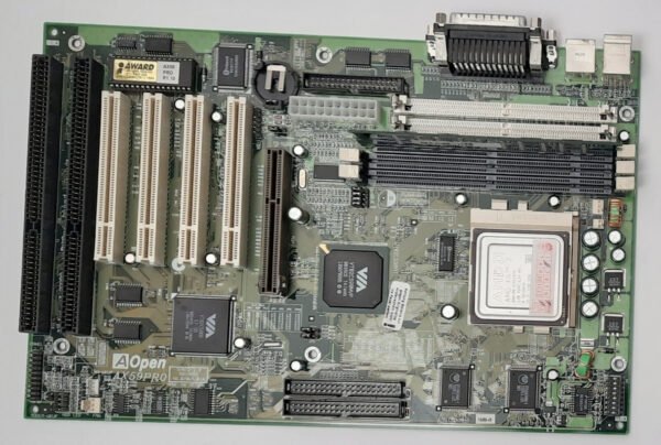 AOpen AX59pro Super Sockel 7 ISA AGP Mainboard + AMD K6-2 333MHz + 64MB RAM